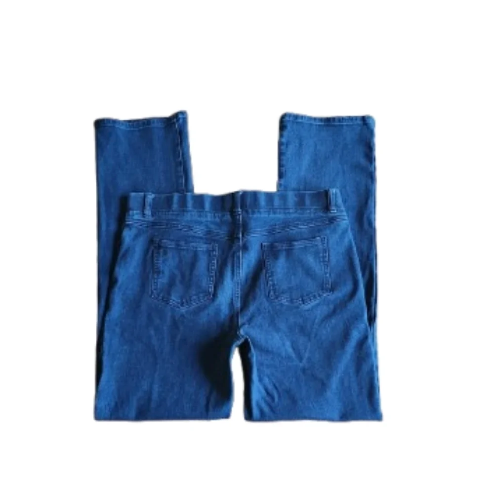 Betabrand Yoga Denim Pull-On Straight Jeans